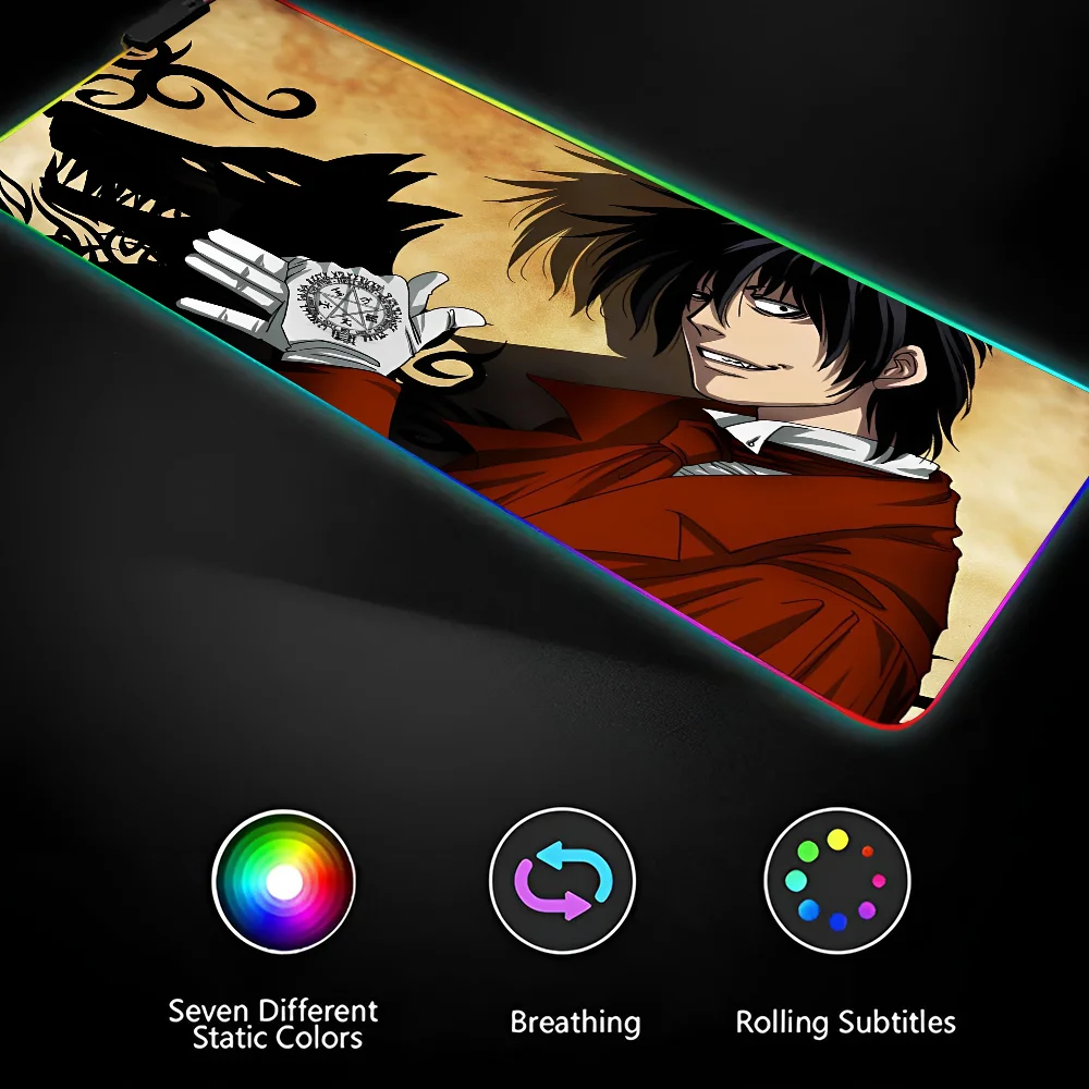 1 шт. коврик для игровой мыши H-Hellsing XXL RGB