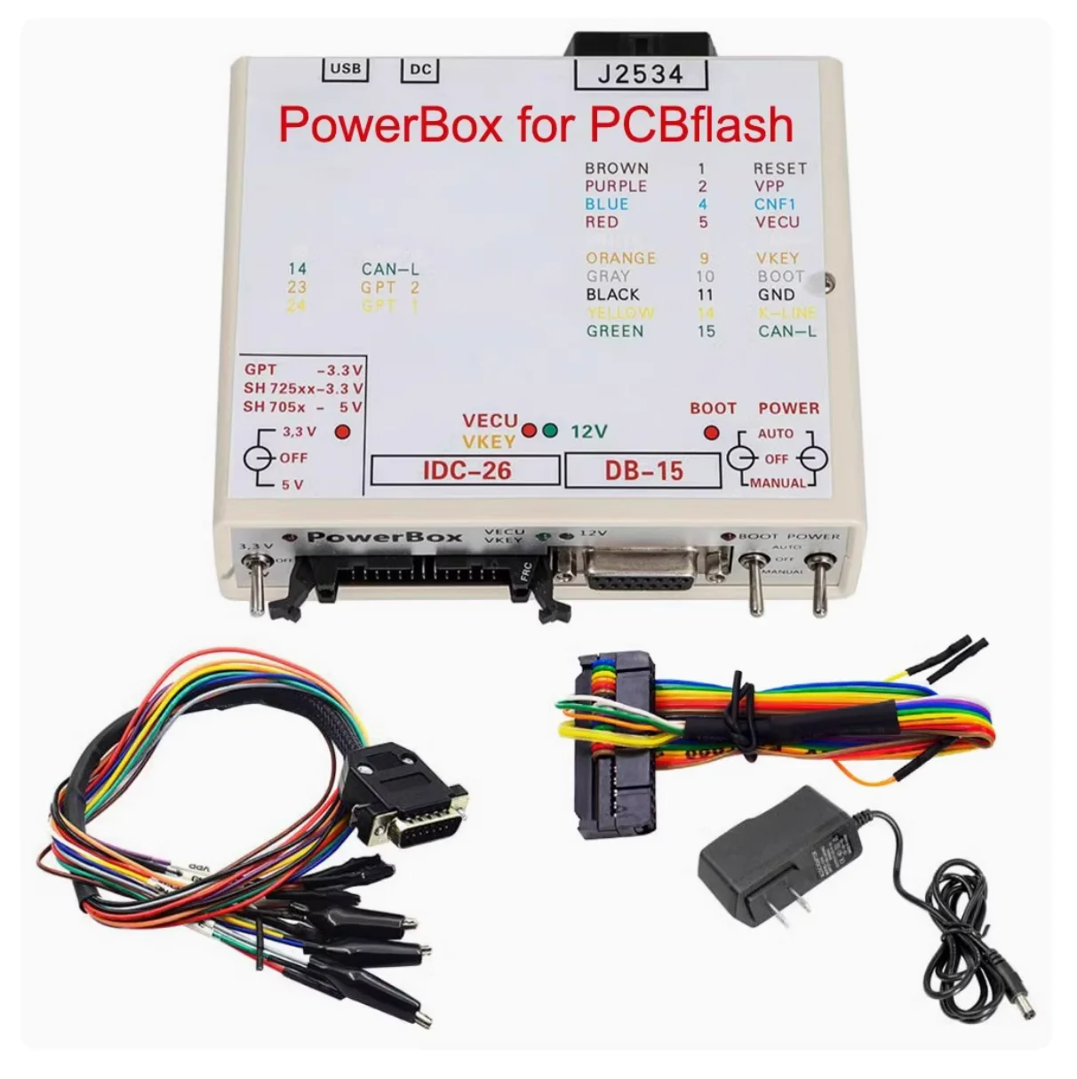 

Супер PowerBox PCMFlash KTMPB анализатор считывателя кодов электромобиля JTAG J2534 пластиковый инструмент для программирования диагностические инструменты