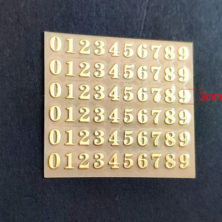 

Водонепроницаемые 3D наклейки с золотыми буквами для украшений