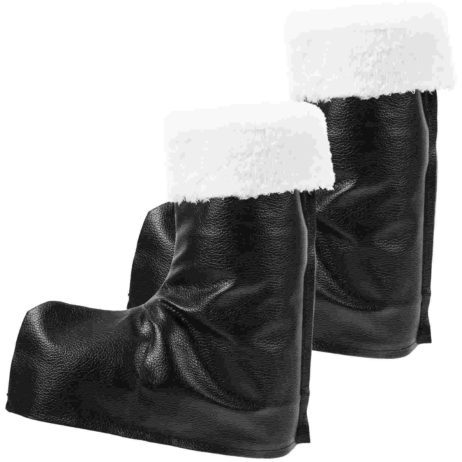 

Decorative Boot Santa Claus Costume Accessories Christmas Prop Cosplay Costume Party Favors Cover Shoe Boot Cover Costume