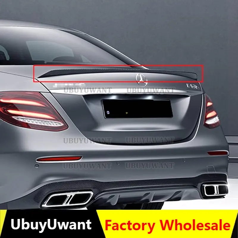 

For Mercedes Benz W213 Spoiler 2016 2017 2018 2019-21 E-class E200 E300 E320 E63 Spoiler High Quality ABS Car Rear Wing Spoiler