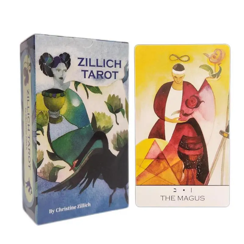

Zillich Tarot Cards Full English Fate Divination Tarot Deck Party Entertainment Oracle Card Deck Fortune-telling Board Game