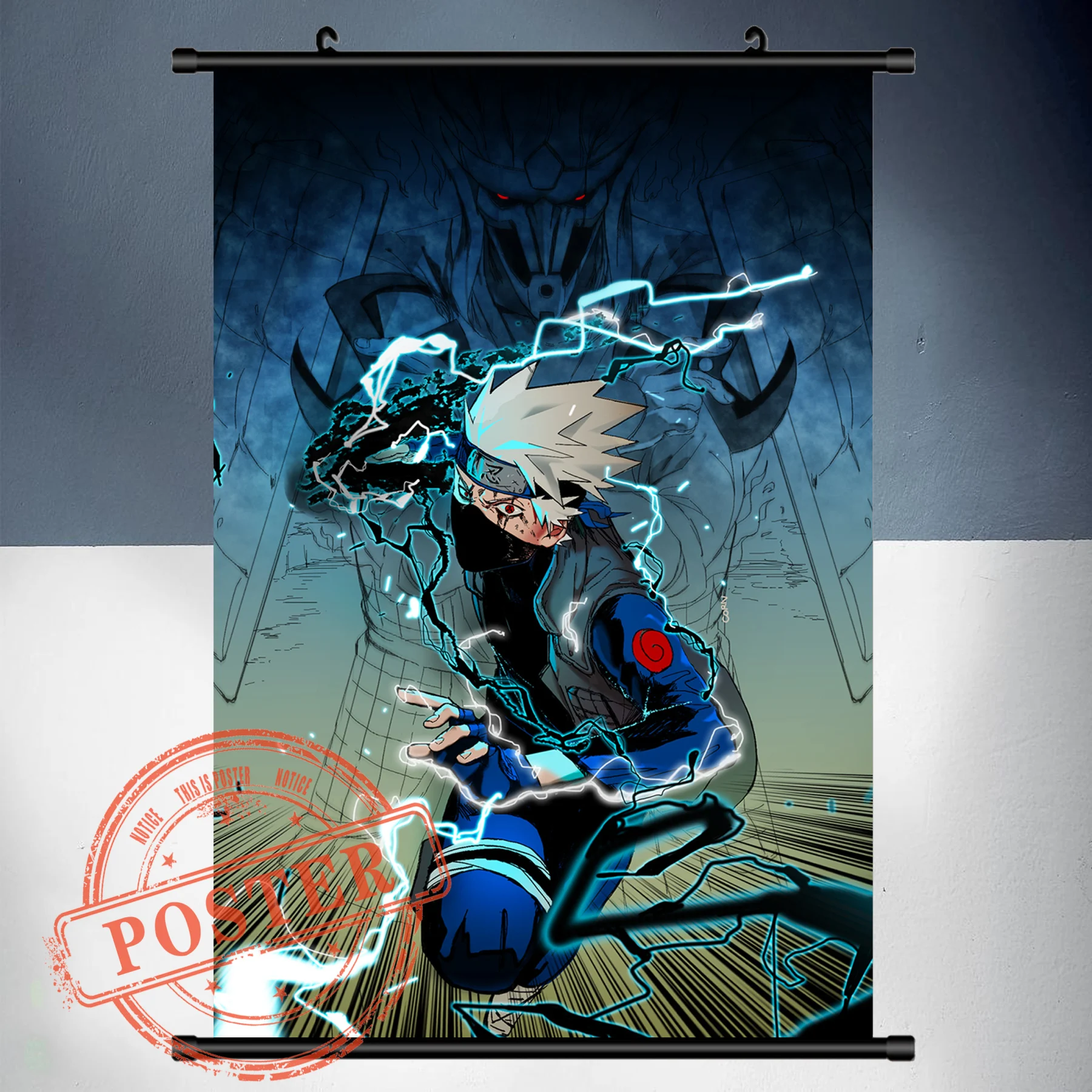 Аниме Манга HD Печать Hatake Kakashi Hokage ниндзя висячий постер Настенная картина