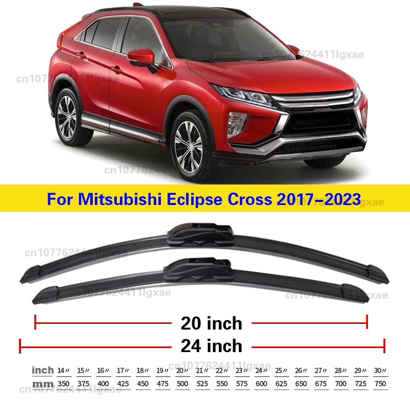 

Передние гибридные щетки стеклоочистителя для Mitsubishi Eclipse Cross 2017-2023 2022 2021 Щетки для лобового стекла 24 "+ 20"
