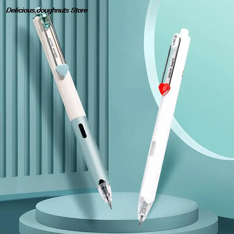 

1pcs Press Gel Pen Smooth Writing Transparent Pen School Office Supply Stationery Gel Pens Gift Prizes