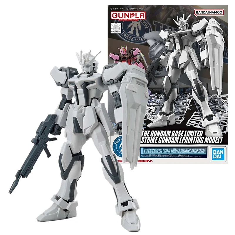 

Bandai Genuine Gunpla Anime Figure Eg 1/144 Gat-x105 Strike Painting Gundam Model Kit Anime Action Figure Toys For Children