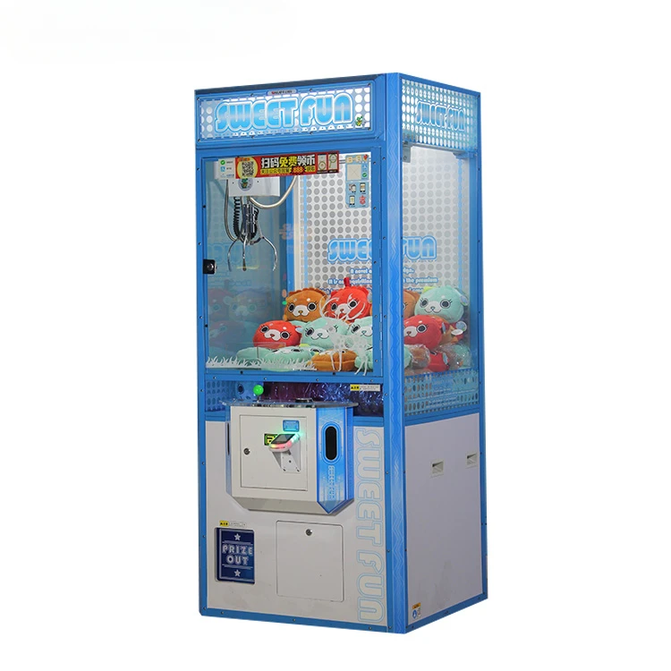 Игровой кран с монетами Подарочная машина голубым краном мини-кран