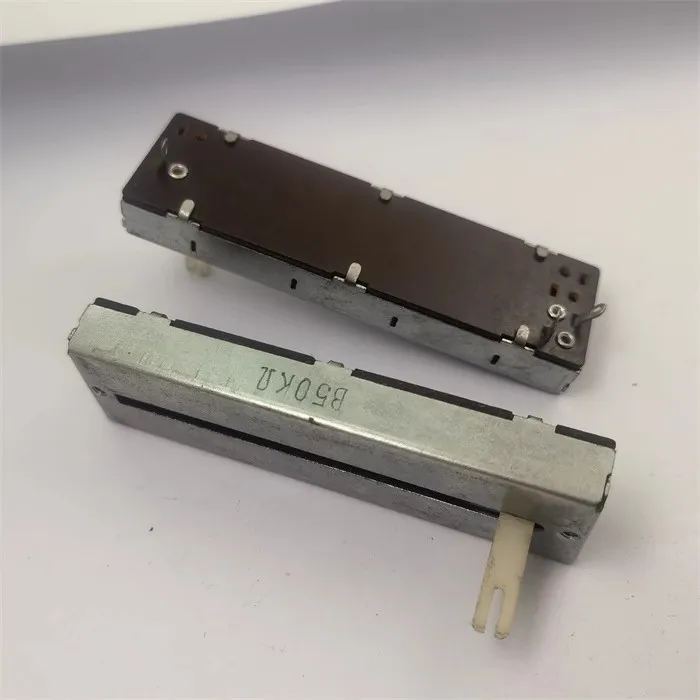 Линейный ползунковый потенциометр 80 мм B50K с пластиковой ручкой 16 * 5