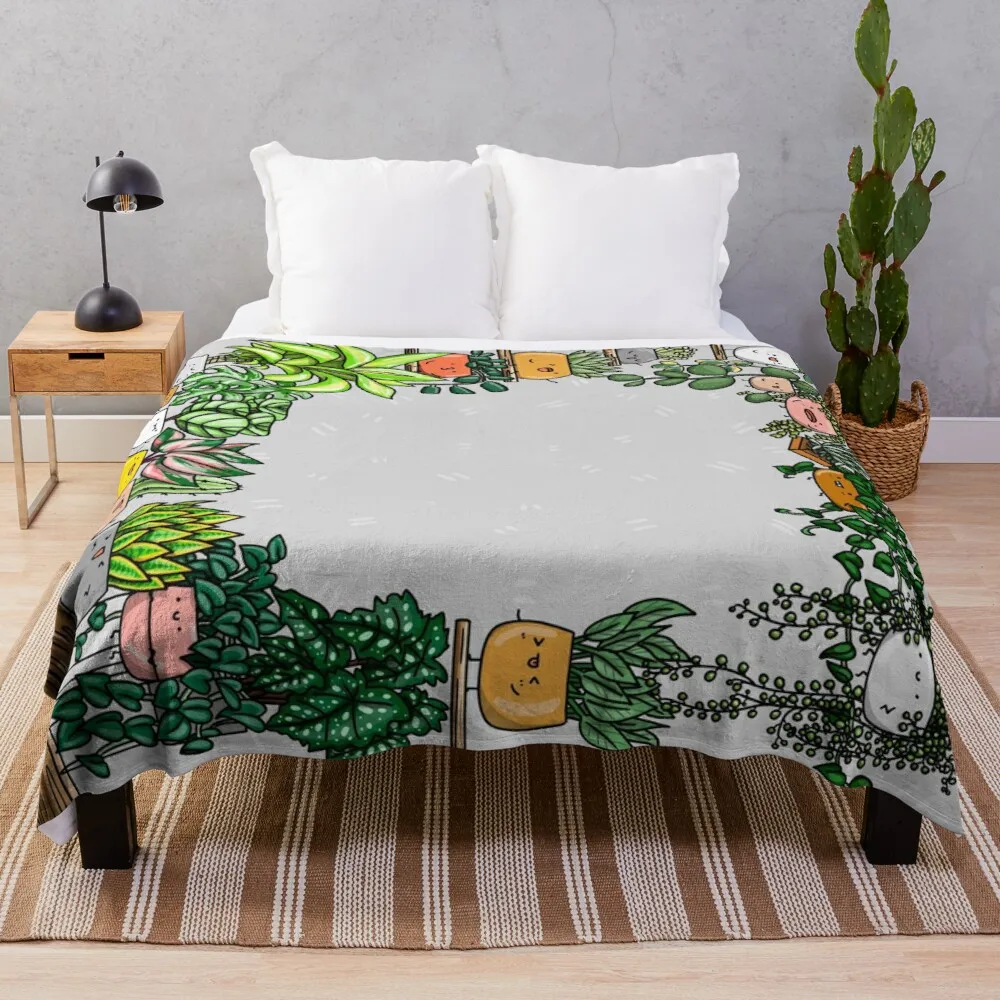 

Plant buddies all around Throw Blanket Personalized Gift