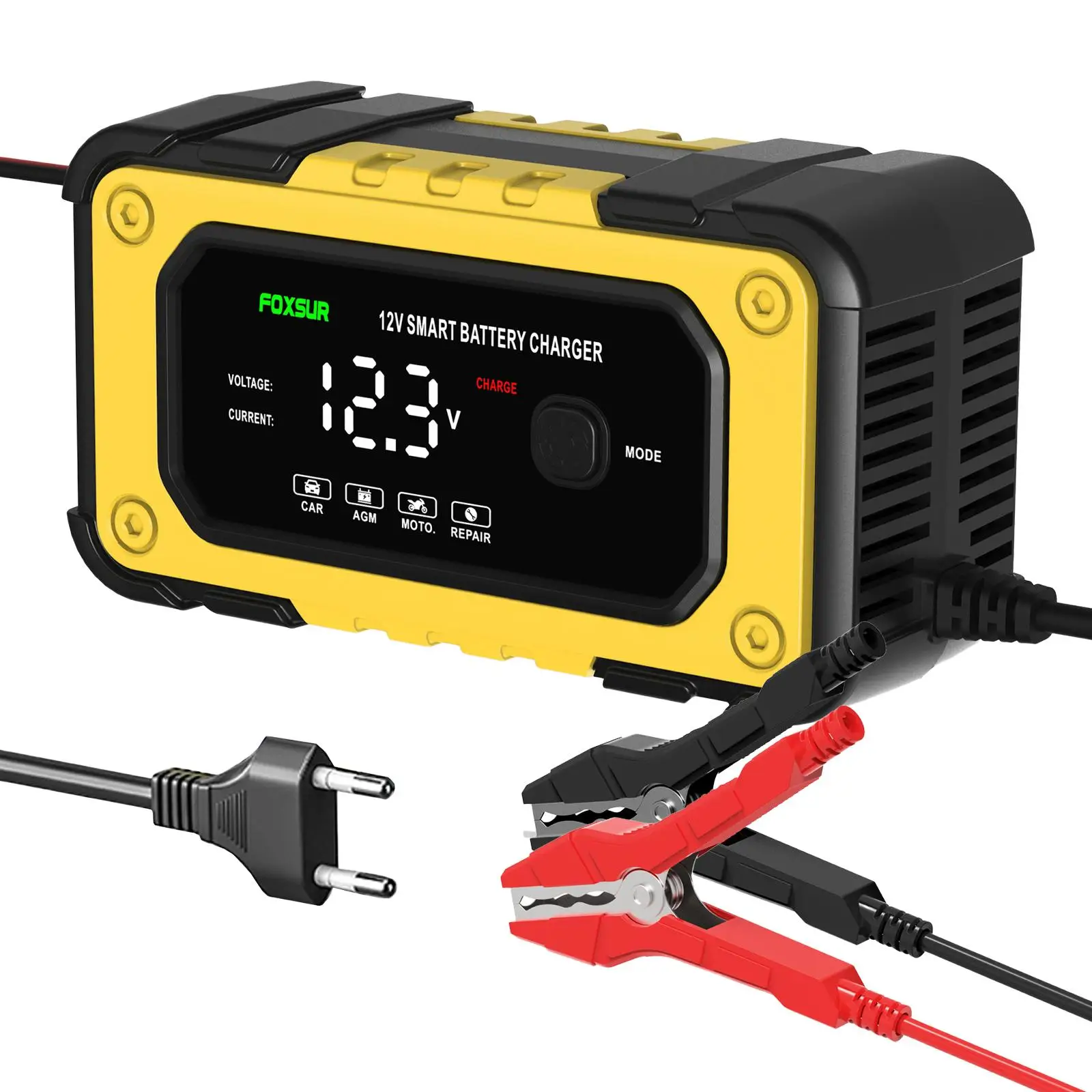 

Battery Charger Battery Maintainer for Agricultural Vehicles Lawn Mower