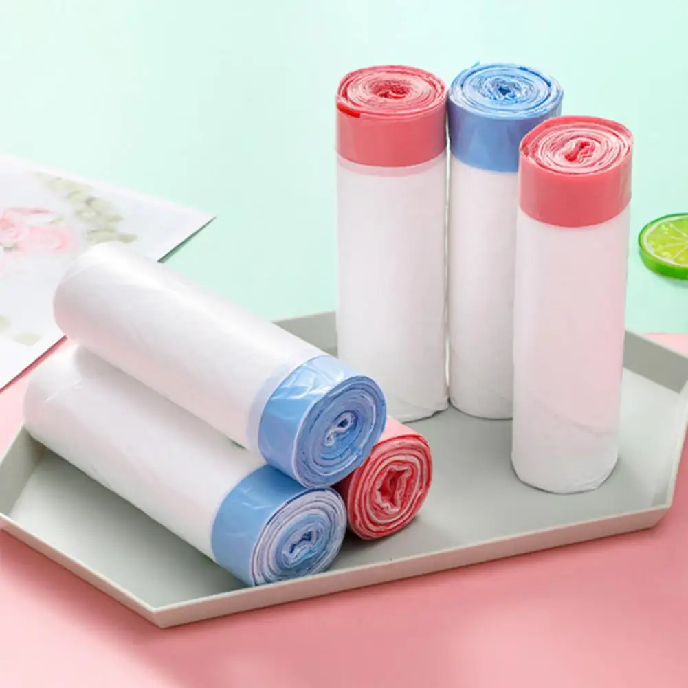 

20 шт./рулон, портативные пакеты для мусора