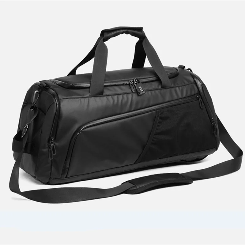 Men Gym Bag Large Capacity Training Fitness Workout Sports Bag Backpack Dry Wet Yoga Bags Business Travel Bag with Shoes Pouch