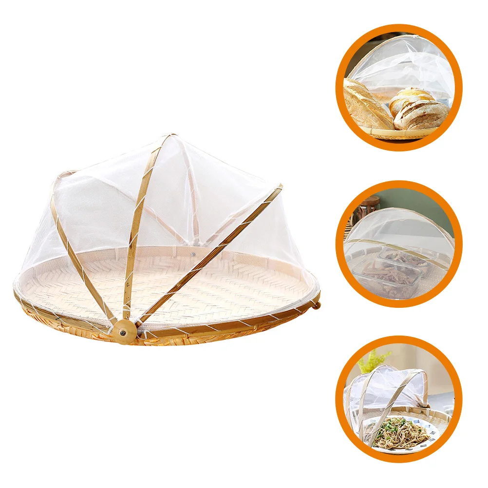 

Tents Bread Storage Basket Bamboo Woven Fruit Serving Baskets Household Home Supply Kitchen