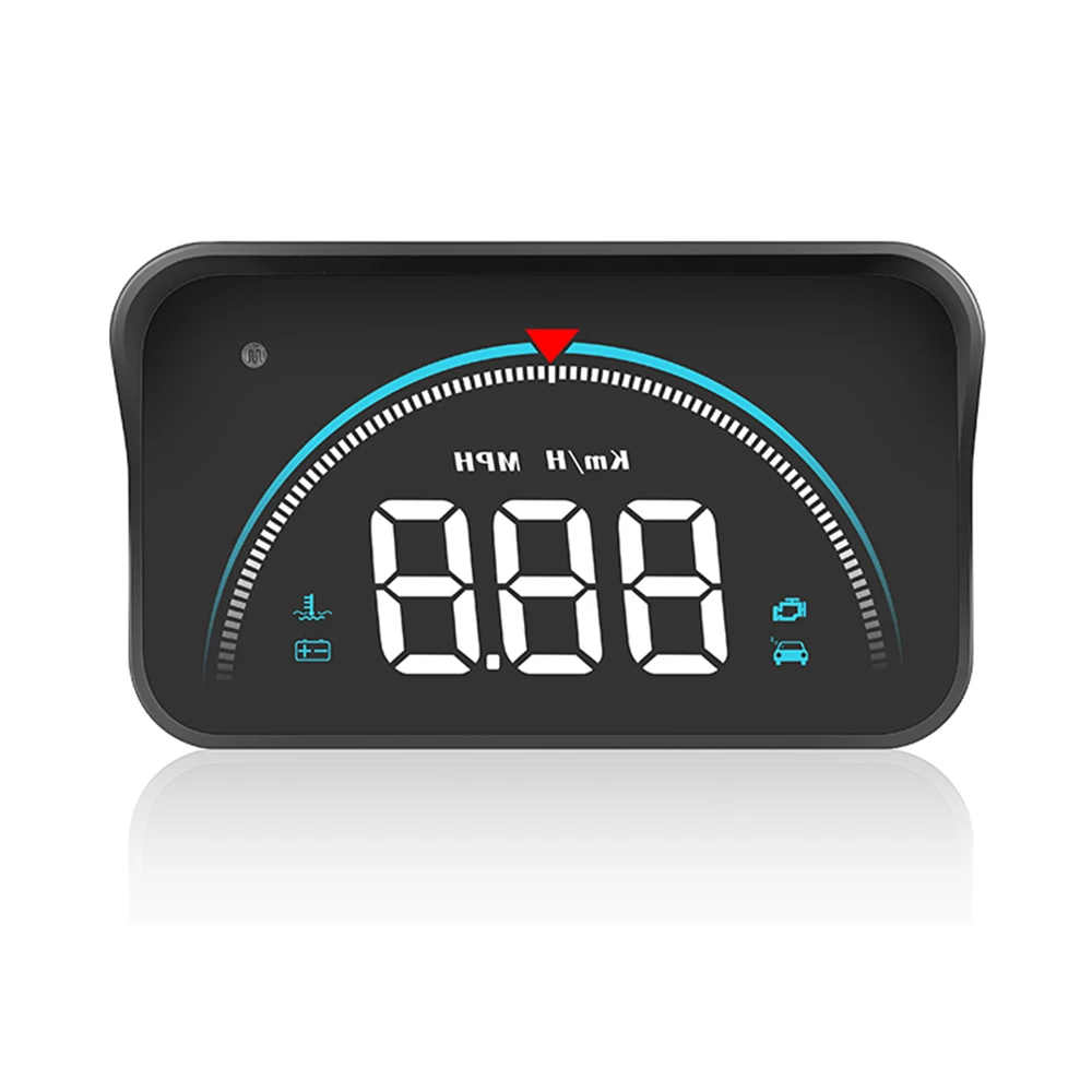 

Автомобильный индикатор напряжения M8 HUD, 3,5 дюйма, OBD2, с превышением скорости, об/мин