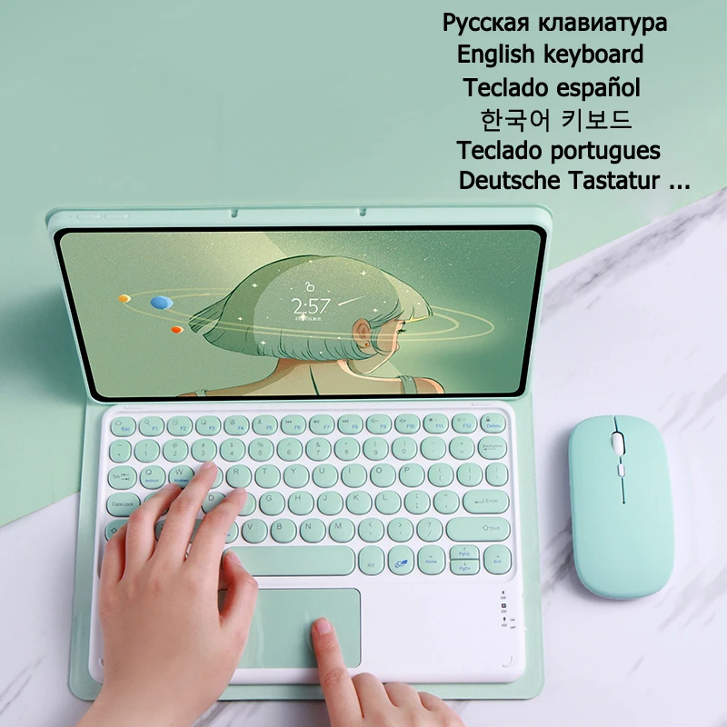Чехол для Lenovo Tab M10 FHD Plus 10 3 ''чехол TB-X606F X606X чехол клавиатуры тачпад Клавиатура