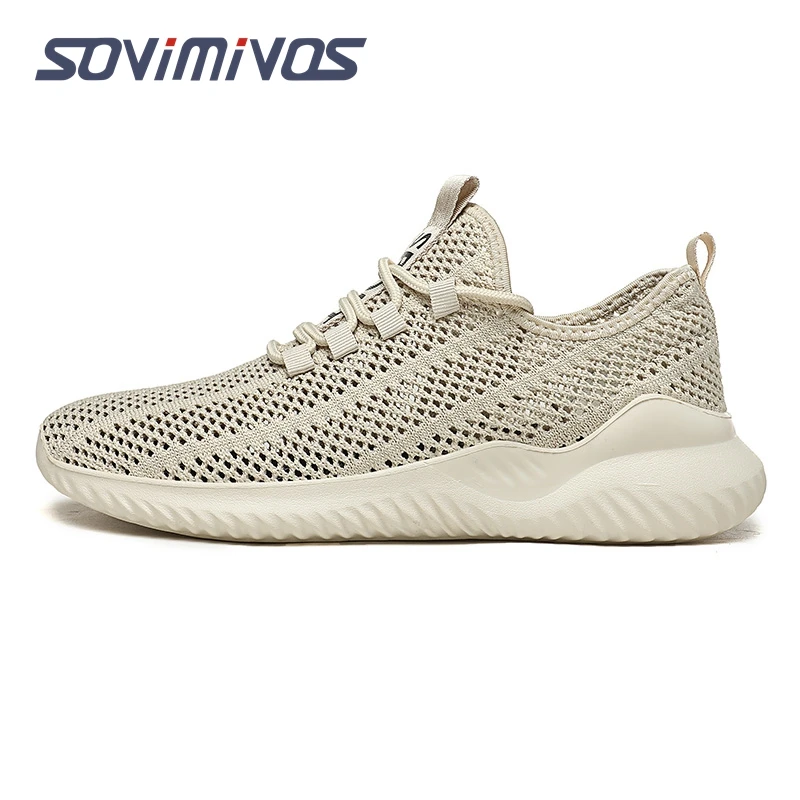 Mens Sneakers Slip-on Lightweight Athletic Running Walking Gym Shoes Men Knit Casual Breathable Trendy Sneakers Tennis Shoe