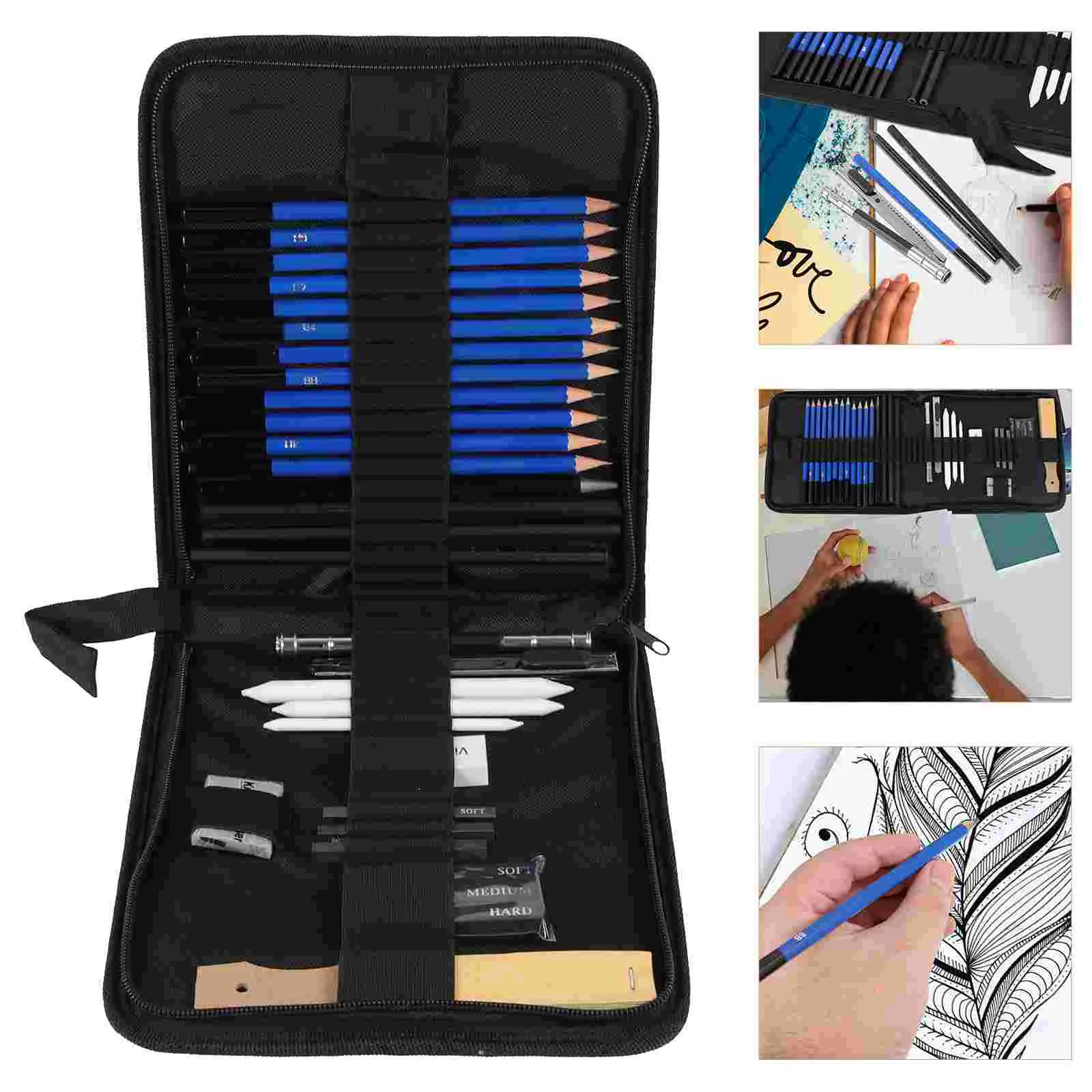 

Drawing Sketching Kitsketchsuppliesshading Painting Eraser Artists Charcoal Tool Graphite Set Professional Kids Portrait Pro