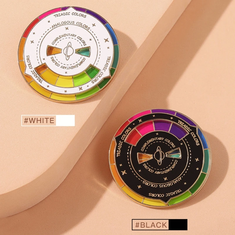 1 шт. Новинка поворотная брошь в палитре дизайнерские художники цветная