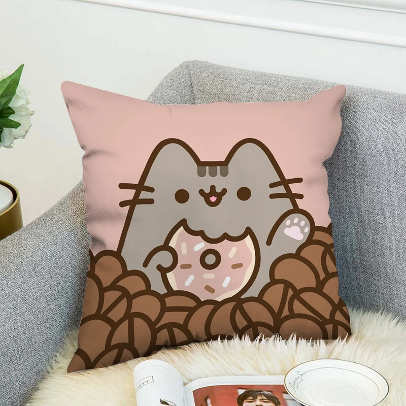 

Cushion Cover 45x45 Cushions Covers for Bed Pillows Pusheen Fall Decor Decorative Pillowcases Anime Pillow Pilow Cases Sofa Body