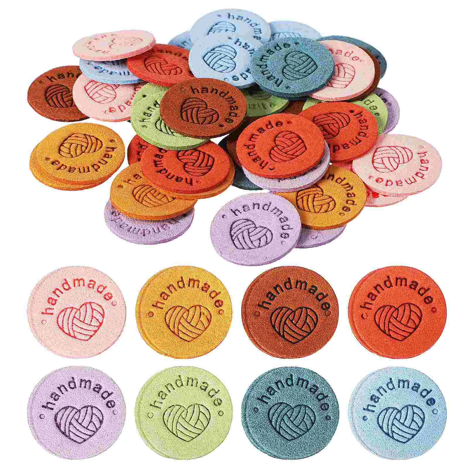 

40 Pcs Clothes Labels Embellishment Tags Accessories Sewing For Handmade Items Microfiber Craft Supply