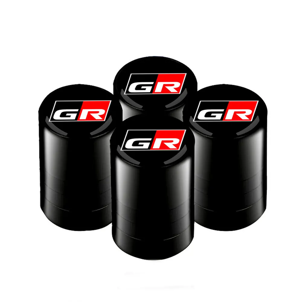 

4 шт. универсальный мотоциклетный автомобильный клапан для шин, воздушный чехол для автомобильных аксессуаров, чехол для Toyota GR Gazoo Racing Sport Car Styling