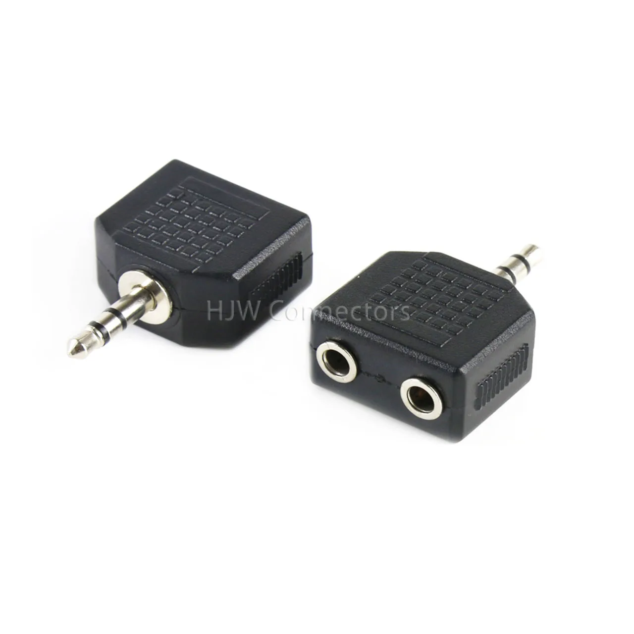 

2PCS 3.5mm Male Plug to Female Jack 3.5 Audio Connector 2 in 1 Stereo Headset Dual Track Headphone 2 Way