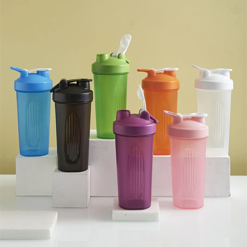 

Sport Shaker Bottle 400/600ML Leak Proof Whey Protein Powder Mixing Bottle for Gym Fitness Training Sport Shaker Cup with Scale