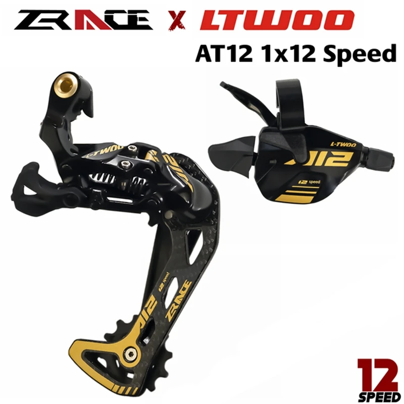 

ZRACE x LTWOO AT12 12 Speed Chains Shifter Lever Rear Derailleur 12s for MTB Compatible with M7100 M8100 M9100 EAGLE