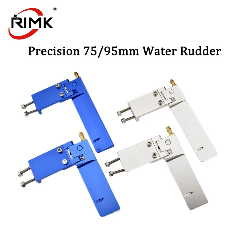 Фото DIY RC лодка прецизионный алюминиевый сплав водяной руль 75 мм/95 мм для RC бесщеточная электрическая лодка высококачественные аксессуары 1 шт. №1