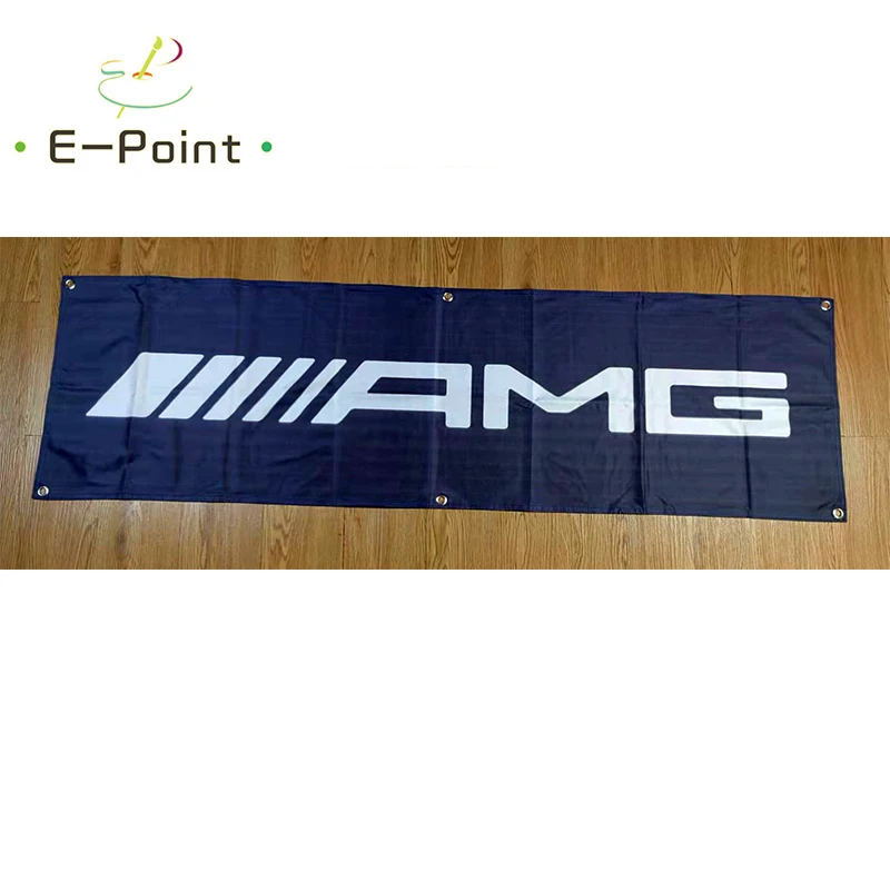 

130GSM 150D Material AMG Car black Banner 3ft*5ft (90*150cm) Size for Home Flag Indoor Outdoor Decor yhx022
