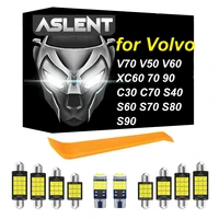 aslent canbus auto led interior map dome trunk light for volvo v70 v50 v60 xc60 70 90 c30 c70 s40 s60 s70 s80 s90 car lamp