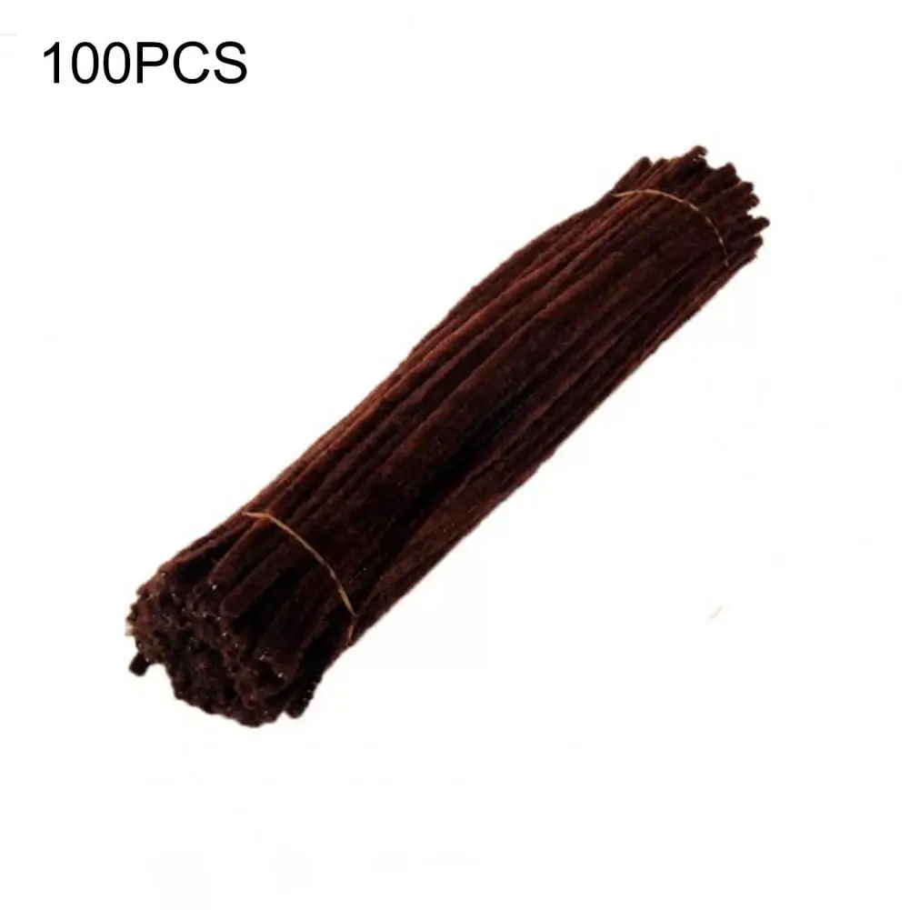 

Soft Polyester Wire Twisting Stick Twist Bar Handmade Bouquets 100pcs Colourful Woolen Twisting Stick for Intellectual