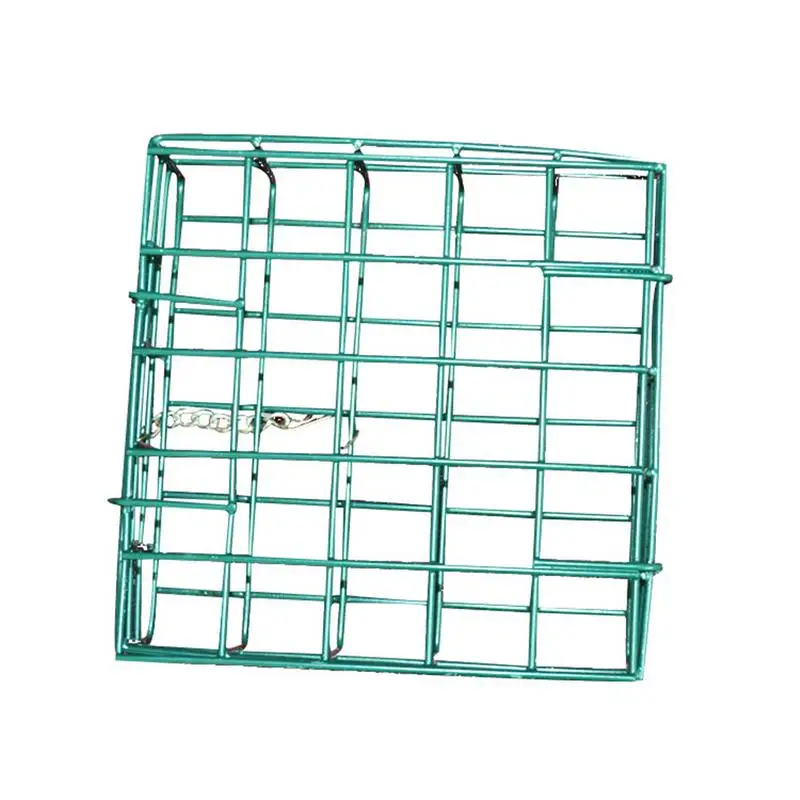 Container For Outdoor Hanging One Bread Capacity Feeding Device For Use With Suet Cakes Seed Cakes Mealworm