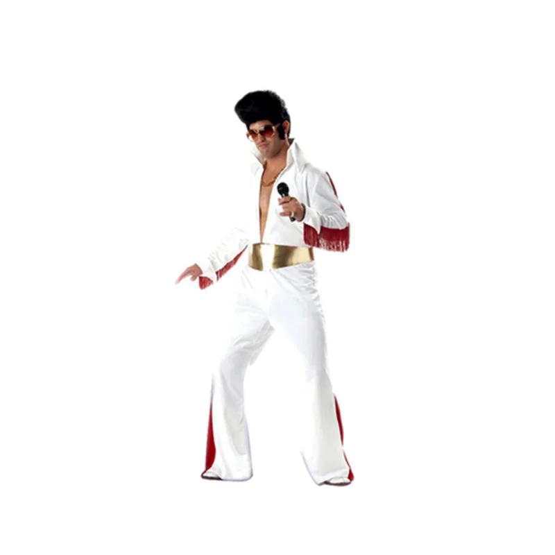 

Adult Men Michael Jackson Billie Jean Costumes Performance Clothing dance wear sets Halloween Fancy Dress Outfits