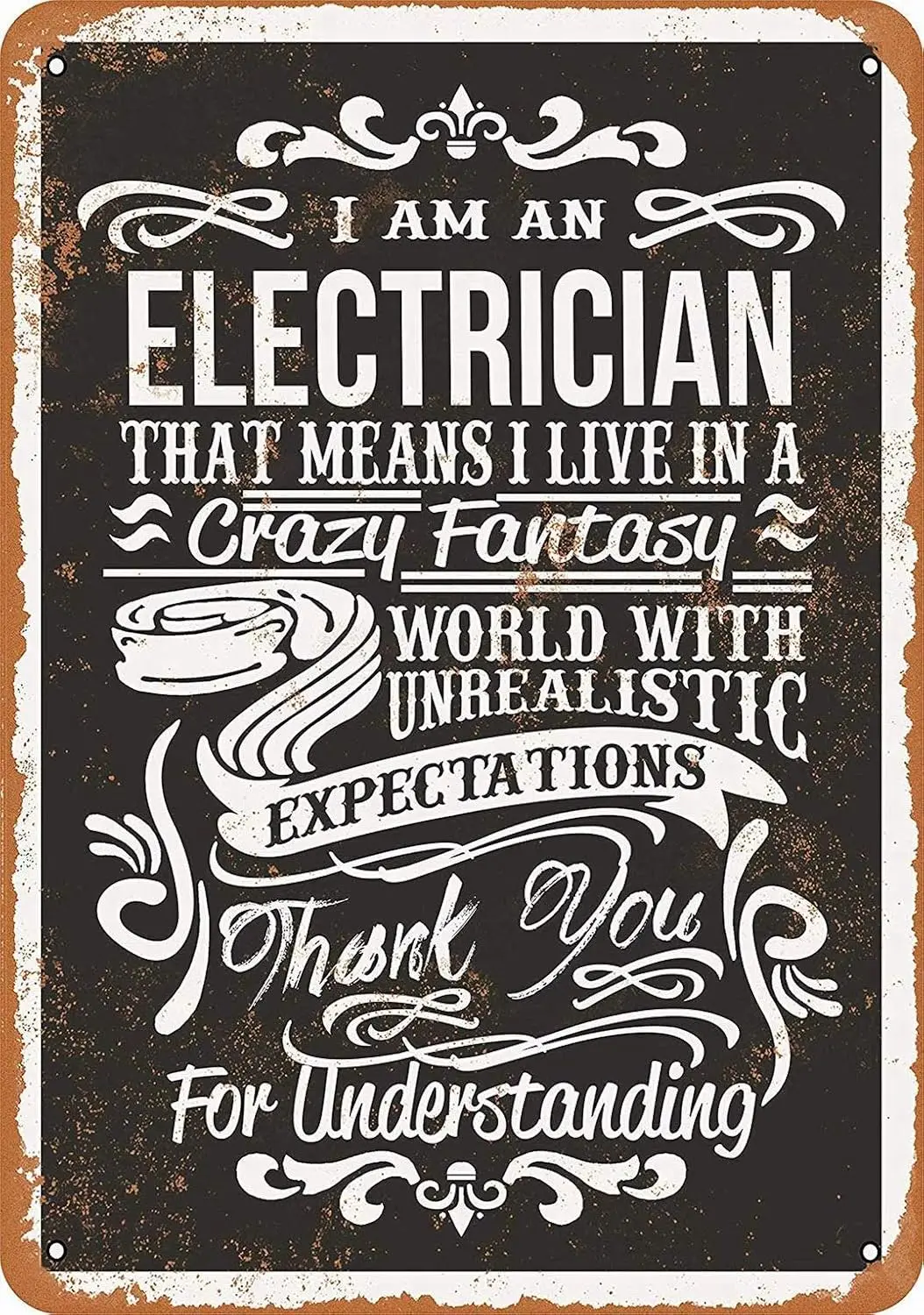 PBoe Crzy Electrcn — Vntge Decortve Tn Sgn 8 12 мл