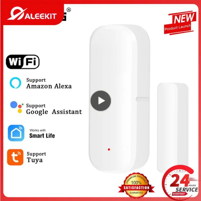 

Smart Door Sensor Independent Magnetic Smart Life Open/closed Detectors App Control Tuya Wifi Smart Life App Window Sensor Wifi