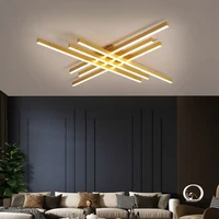 modern creative led ceiling chandeliers minimalist for living room bedroom lamp home fixture indoor lighting gold black 148w