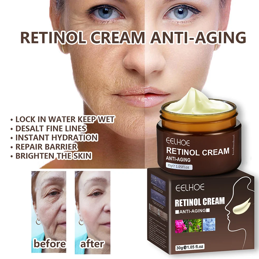 

Retinol Face Cream Improve Wrinkles Dryness Firming Lifting Anti-Aging Facial Cream Skin Brightening Moisturizing Skin Care