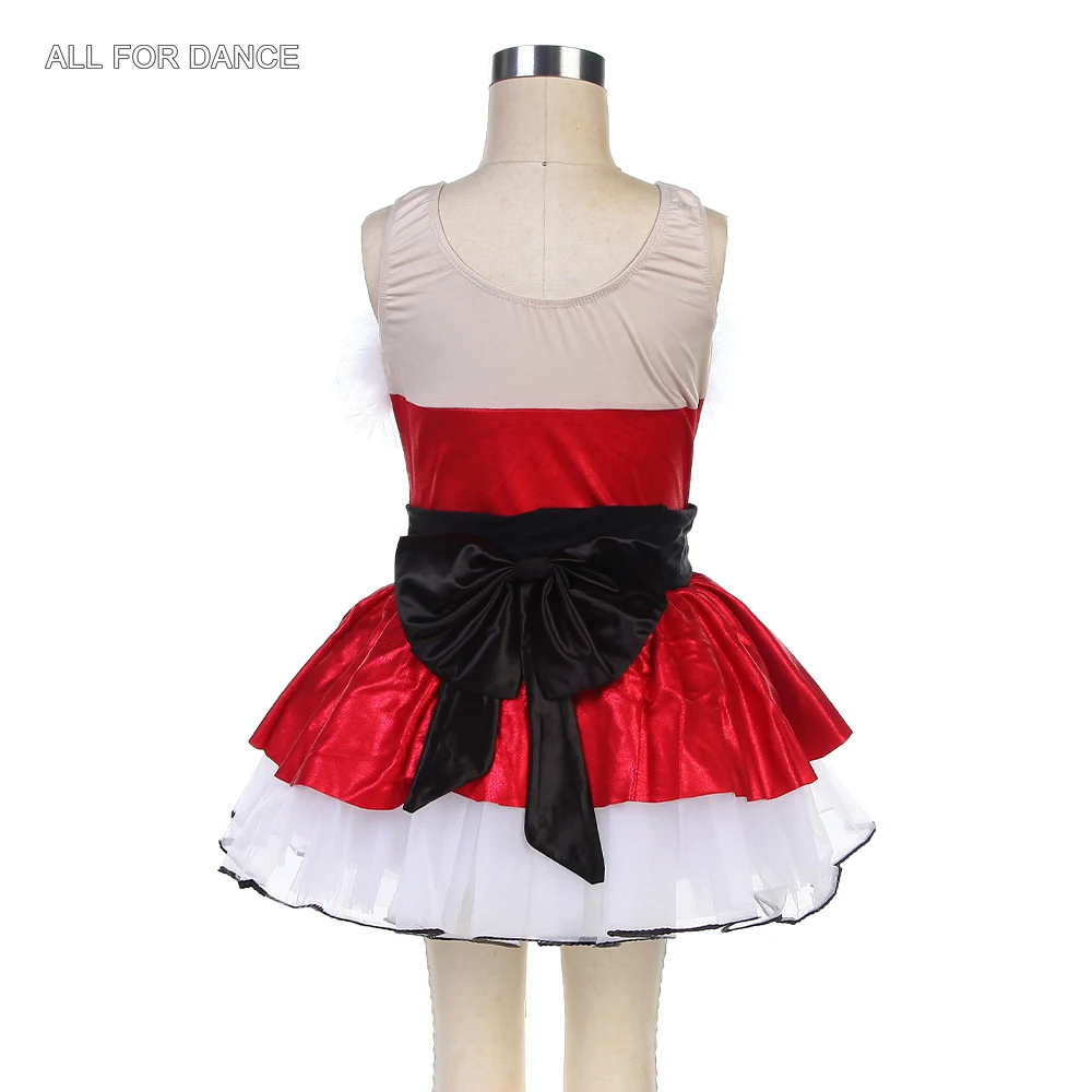 14298 красный лиф из спандекса с блестками балетная пачка красивый дизайн