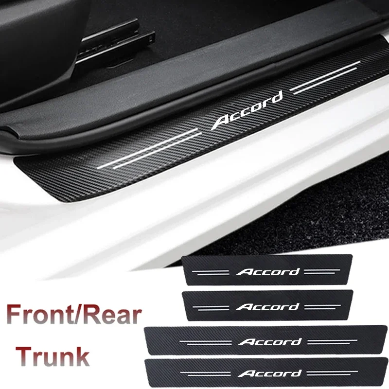 Водонепроницаемые наклейки на порог автомобиля Honda Accord Logo пороги багажника