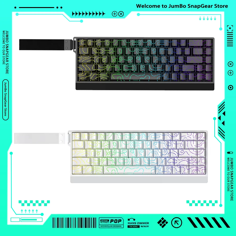 Фото Механическая игровая клавиатура Irok Mercury68 с магнитными переключателями Carotmas, проводная, 256k, 8000 Гц, 0.004 мм, 65%, RGB, с низкой задержкой №1