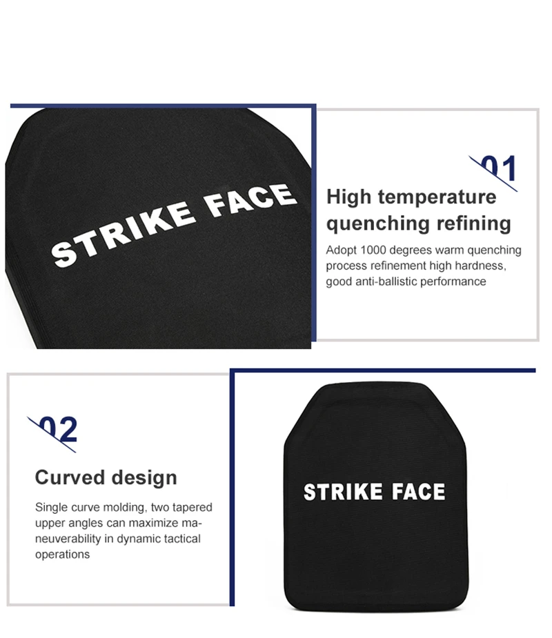 Цена Пуленепробиваемая пластина NIJ IV 10*12 дюймов, бронированная алюминиевая панель, Баллистические керамические жилетные пластины, пуленепробив...