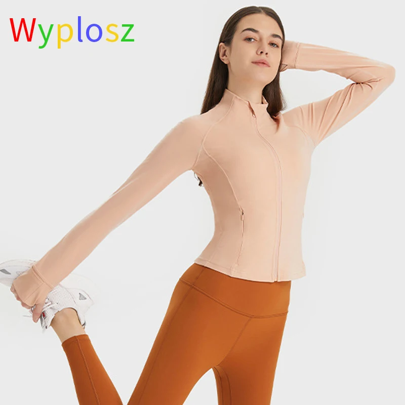 Wyplosz Yoga Jacket Zipper Sports Top Activewear Comfortable Big Women Fitness High-neck Workout Underwear Sportswear Winter