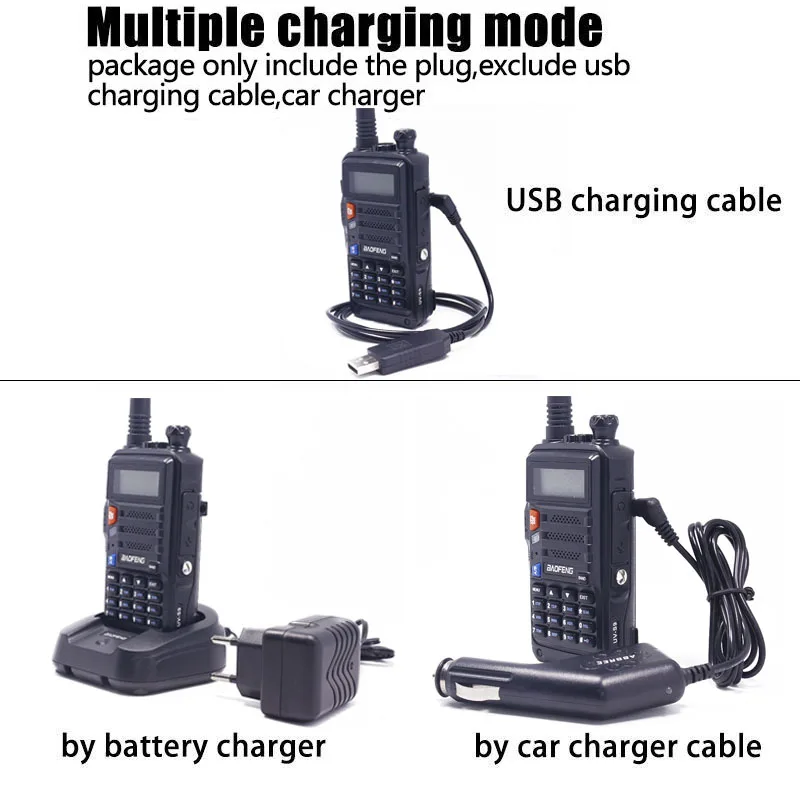 walkie talkie tri band 10w powerful cb radio transceiver vhf uhf 136 174mhz220 260mhz400 520mh 10km long range up of uv 5r free global shipping