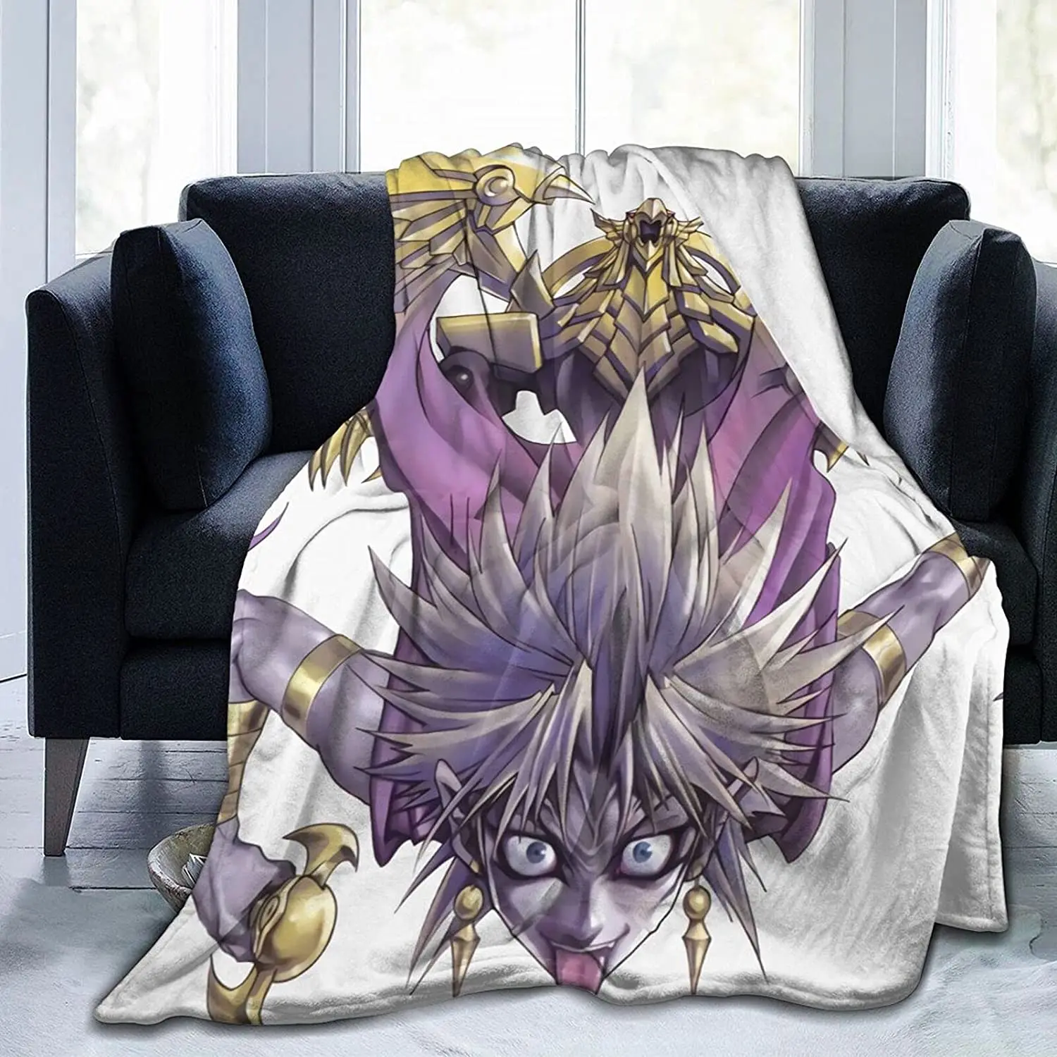

Marik Ishtar Fluffy Soft and Comfortable Blanket, Anime Warm Embrace of Sympathy