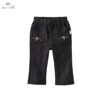 dave bella girl solid color pants spring autumn print design girls casual pants childrens trousers 2 9 years db3222688