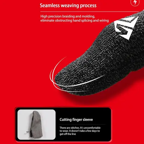 Игровой чехол для пальцев для мобильных игр PUBG, противоскользящие дышащие перчатки с сенсорным экраном, устойчивые к поту, доступ к игре P4I3