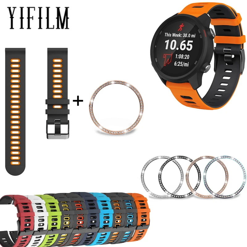 

Silicone Strap With Screen Protector Ring For Samsung Galaxy Watch4/watch 4 Classic 40/42/44/46mm Wrist Bracelet Protective Case