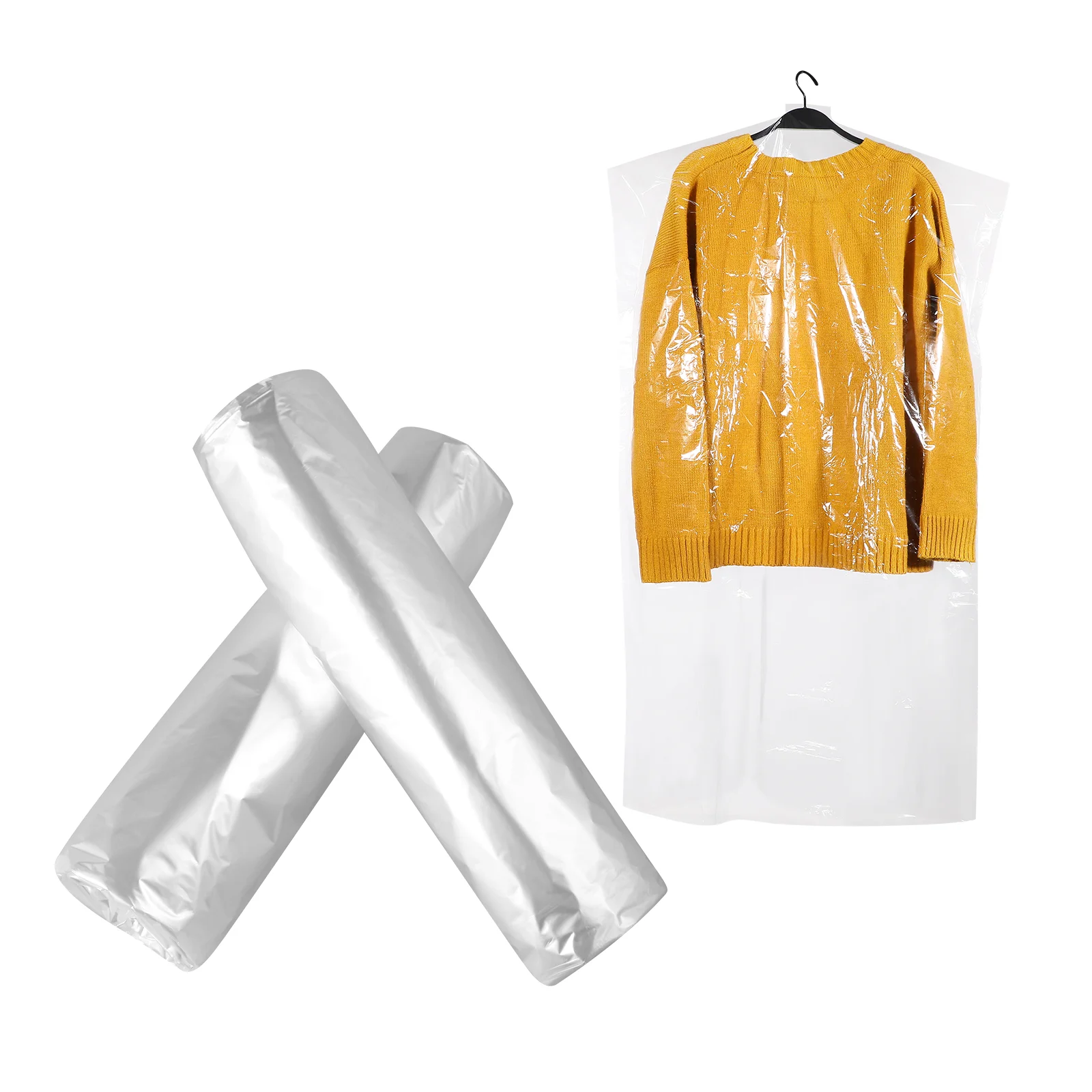 

Garmentbagcovers Storage Clothes Cover Dress Clothing Clear Wardrobe Overcoat Gowns Hanging Suit Cleaning Dryproofdisposable