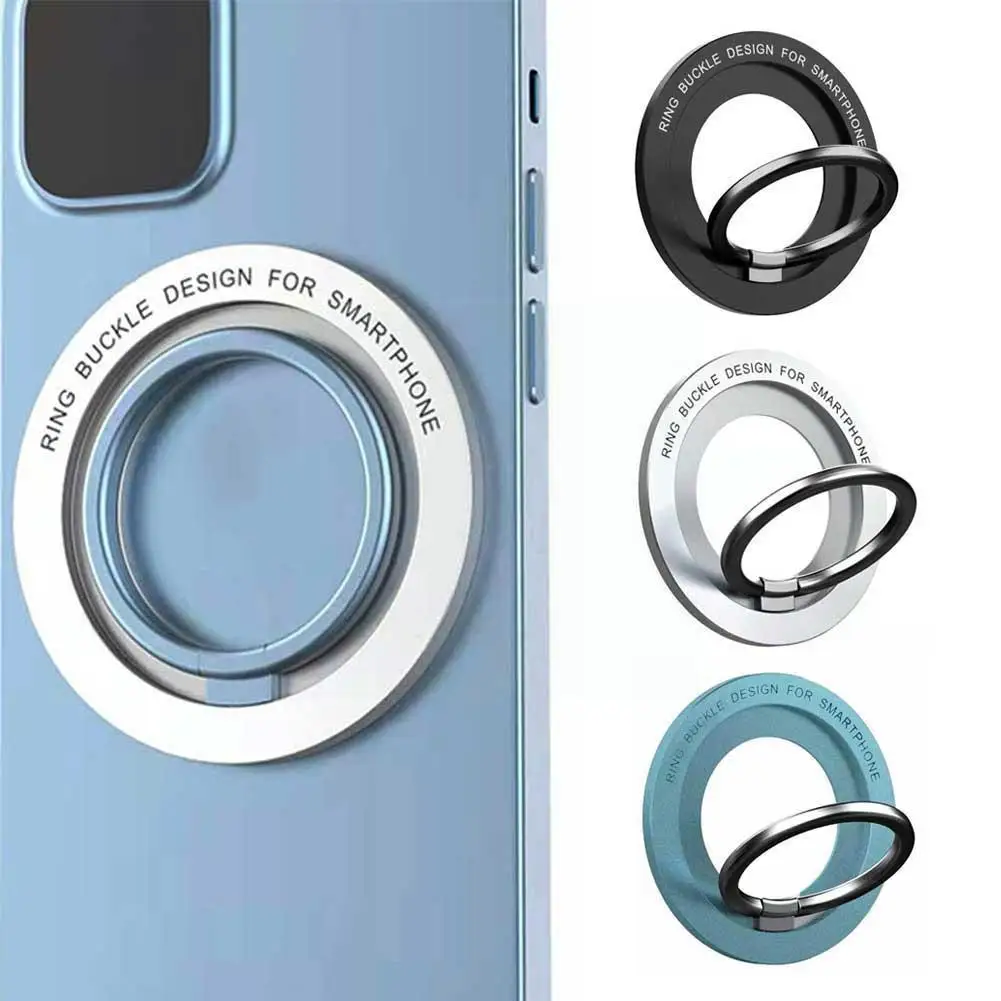 

For Wireless Charging Phone Magnetic Ring Holder For 12 13 Mini Pro Max Magnet Grip Stand Holder Zinc Al G3l5